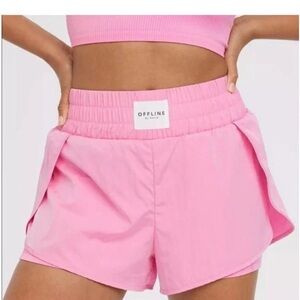 OFFLINE by Aerie Pink Athletic Shorts